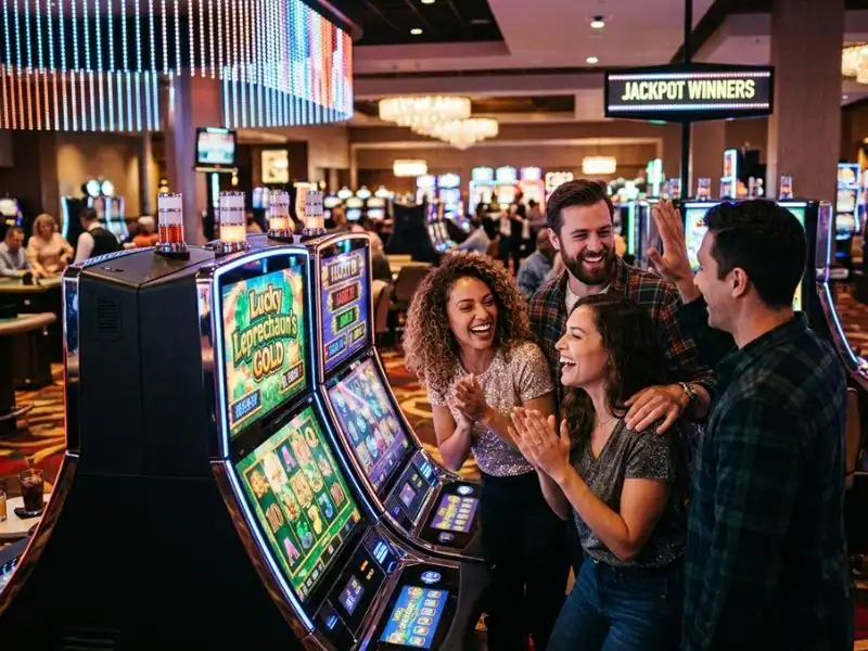 777 pub online casino happy casino vibes only for your luck and fun casino scene with lights and players enjoying games