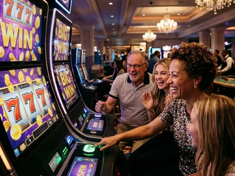 online casino free bonus celebrate each casino free spin and enjoy the journey casino scene with lights and players enjoying games