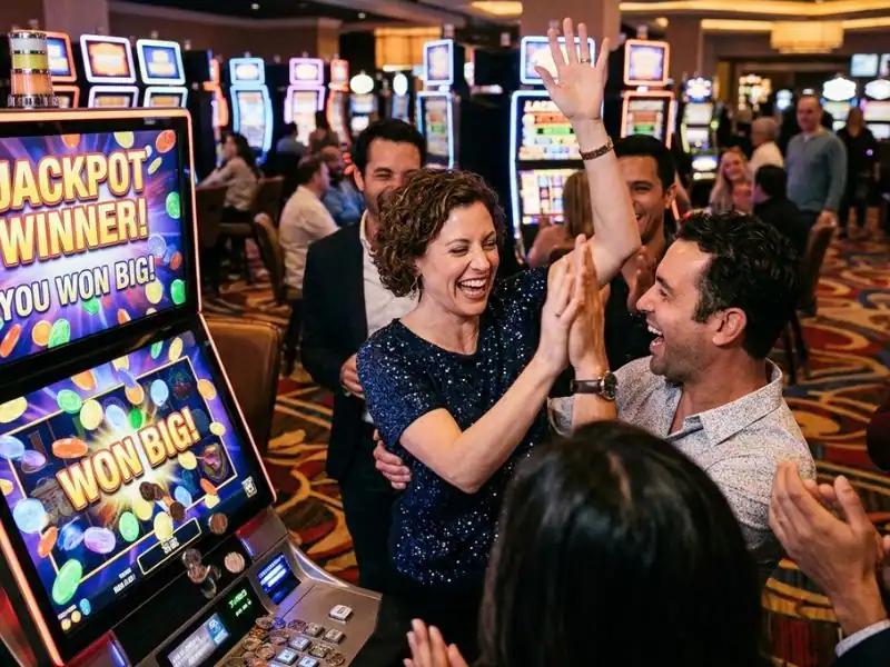 online casino free bonus enjoy the joy of winning big in the casino casino floor with lights and players celebrating wins