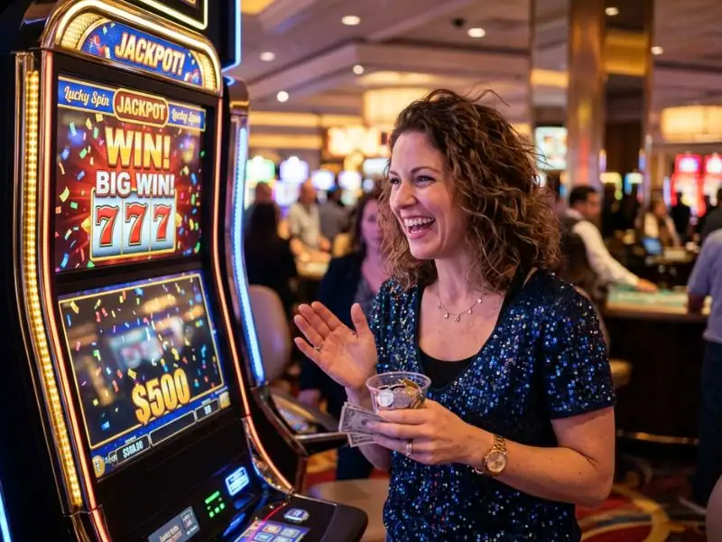 BBJL online casino happy player celebrating small wins in casino games